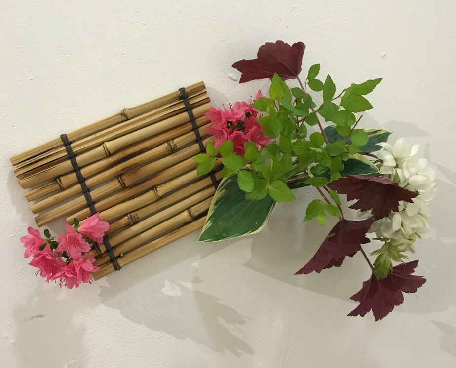 Bamboo Spring - Ikebana Wall Arrangement