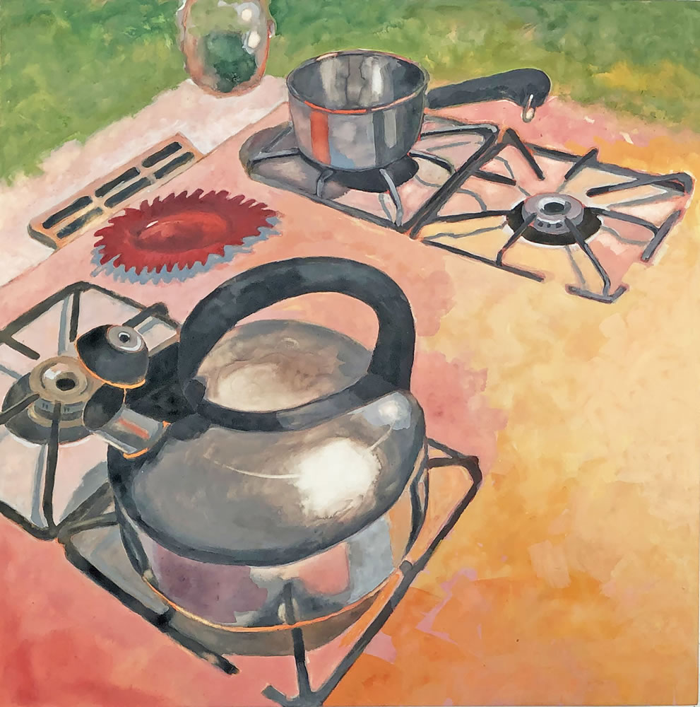 Stovetop: Pink Kettle