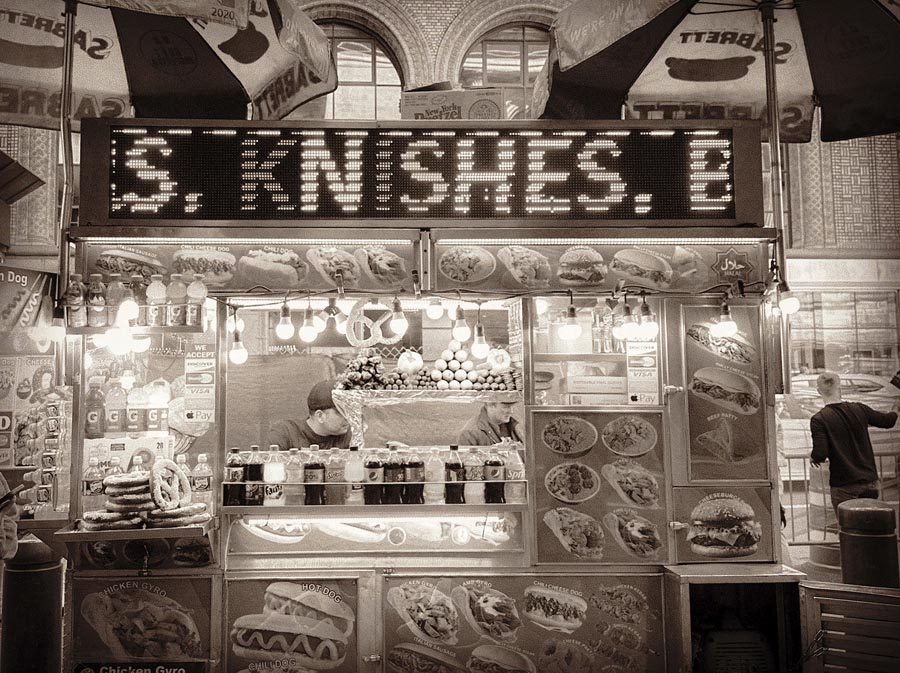 Knishes, Grand Central Station, NY